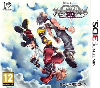 Nintendo 3DS Kingdom Hearts 3D Dream Drop Distance, doos voorkant, tweedehands