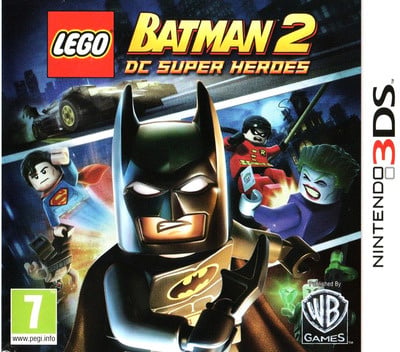 Nintendo 3DS LEGO Batman 2 DC Super Heroes, doos voorkant, tweedehands