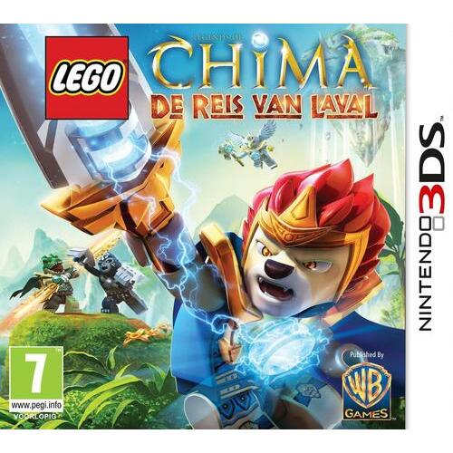 Nintendo 3DS LEGO Legends of Chima Laval's Journey, doos voorkant met Nederlandse titel De Reis van Laval, tweedehands