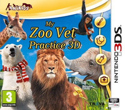 Nintendo 3DS My Zoo Vet Practice 3D, doos voorkant, tweedehands
