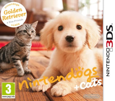 3DS-Nintendogs + Cats: Golden Retriever & New Friends Tweedehands