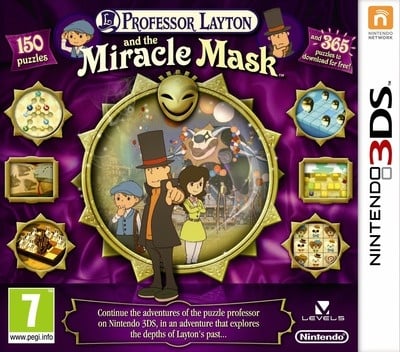 3DS-Professor Layton and the Miracle Mask (Engelstalig) Tweedehands