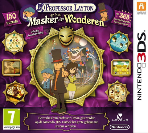 3DS-Professor Layton En Het Masker Der Wonderen (Nederlandstalig) Tweedehands