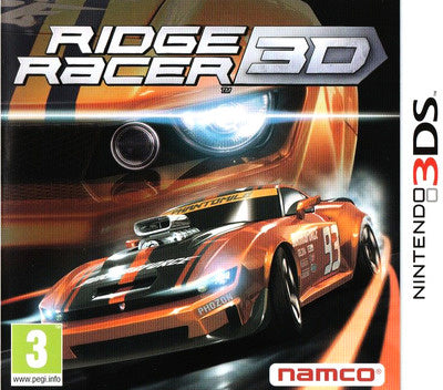 Nintendo 3DS Ridge Racer 3D, doos voorkant, tweedehands
