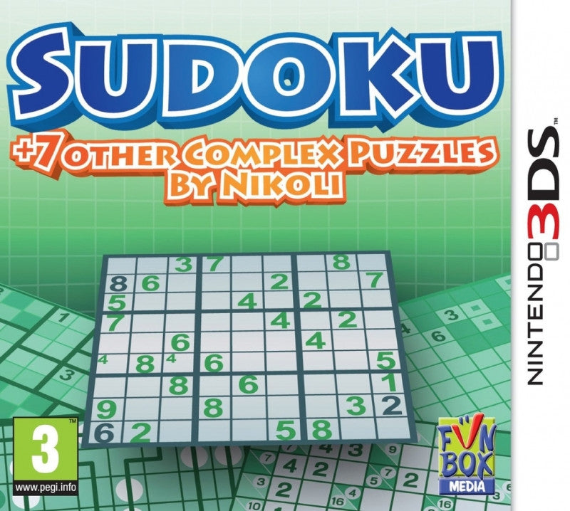 3DS-Sudoku + 7 Other Complex Puzzles by Nikoli Tweedehands