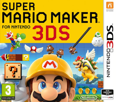 Nintendo 3DS Super Mario Maker for Nintendo 3DS, doos voorkant, standaarduitgave, tweedehands