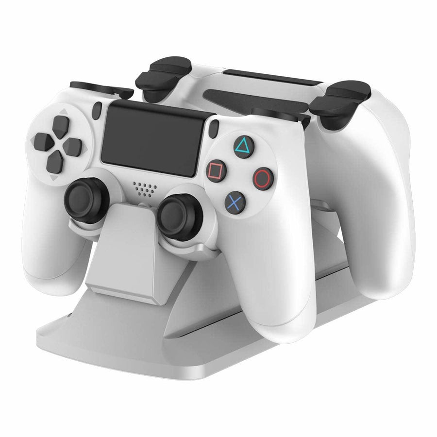 Algemeen-Oplaadstation voor 2x Playstation 4 Controllers - Wit Tweedehands