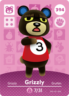 Amiibo-Grizzly #394 - Series 4 Tweedehands