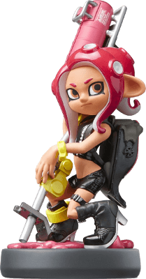 Nintendo amiibo Octoling Girl Splatoon series, Octoling met rood haar en inktgeweer op de rug, tweedehands