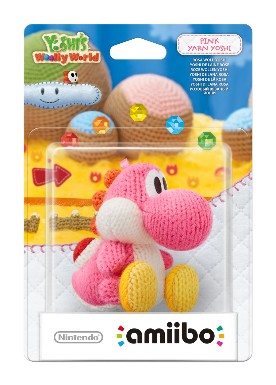 Amiibo-Pink Yarn Yoshi - Yoshi's Woolly World series (Nieuw)