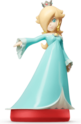 Nintendo amiibo Rosalina Super Mario series, Rosalina in lichtblauwe jurk op een rode voet