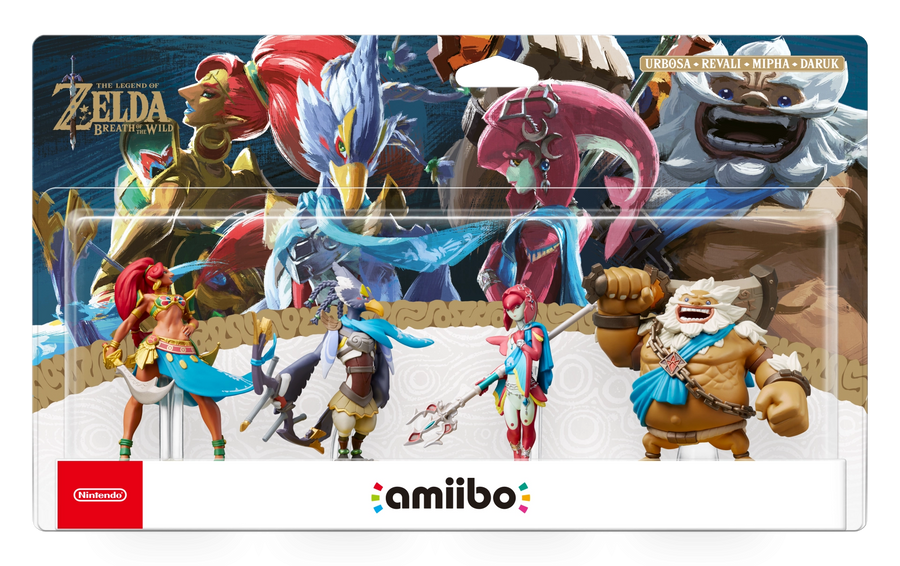 Amiibo-Urbosa, Revali, Mipha & Daruk 4-Pack - The Legend of Zelda series (Nieuw)