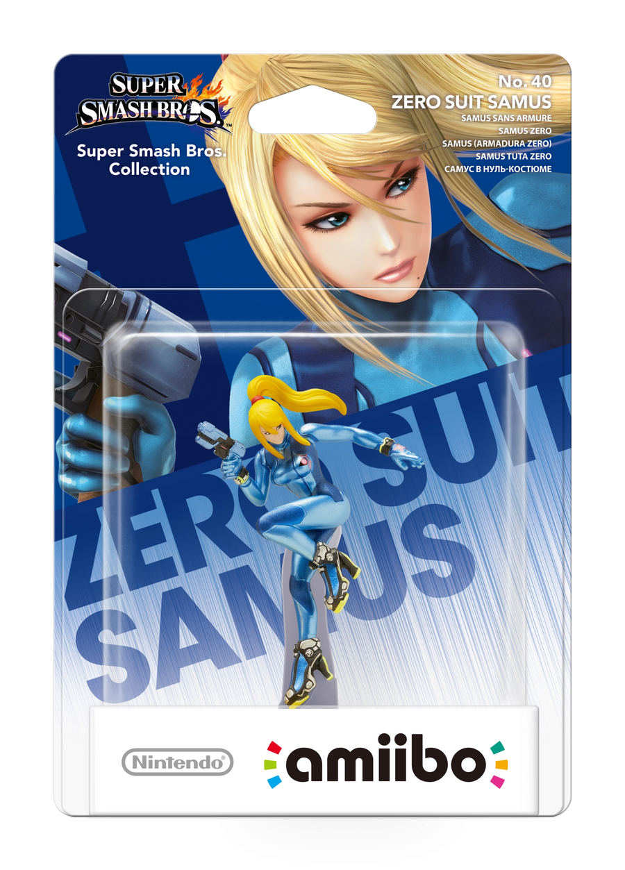 Amiibo-Zero Suit Samus (Nr. 40) - Super Smash Bros. series (Nieuw)
