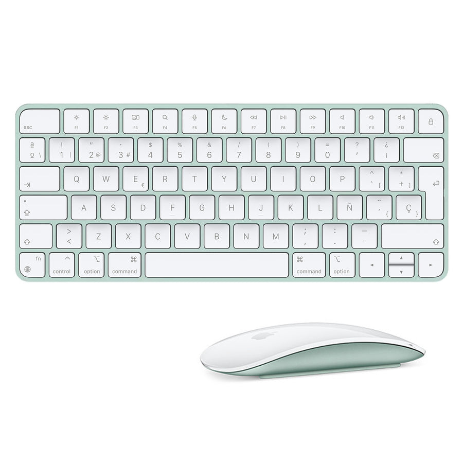 Apple-Magic Keyboard 2 & Magic Mouse 2 Set (Spaanse Keyboard Layout) - Groen Tweedehands