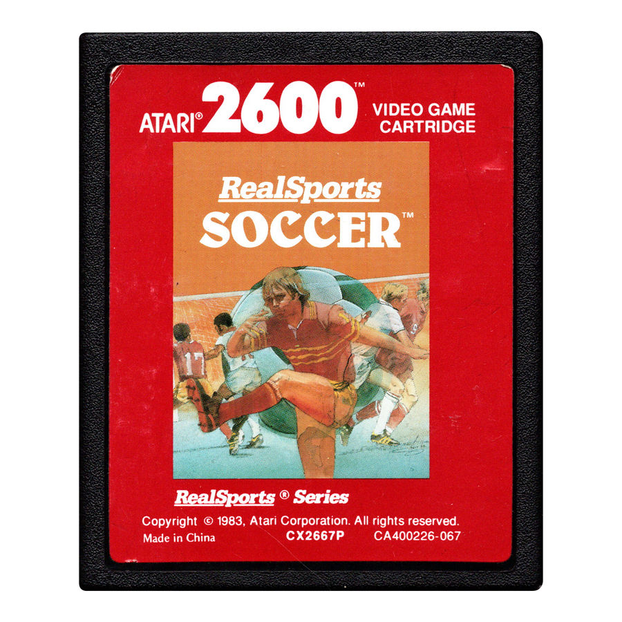 Atari 2600-RealSports Soccer (Losse Cassette) Tweedehands