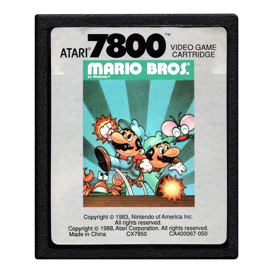 Atari 7800-Mario Bros. (Losse Cassette) Tweedehands