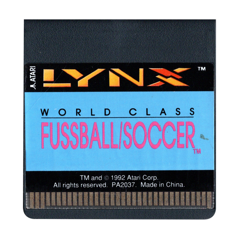 Atari Lynx-World Class Fussball/Soccer (Losse Cassette) Tweedehands