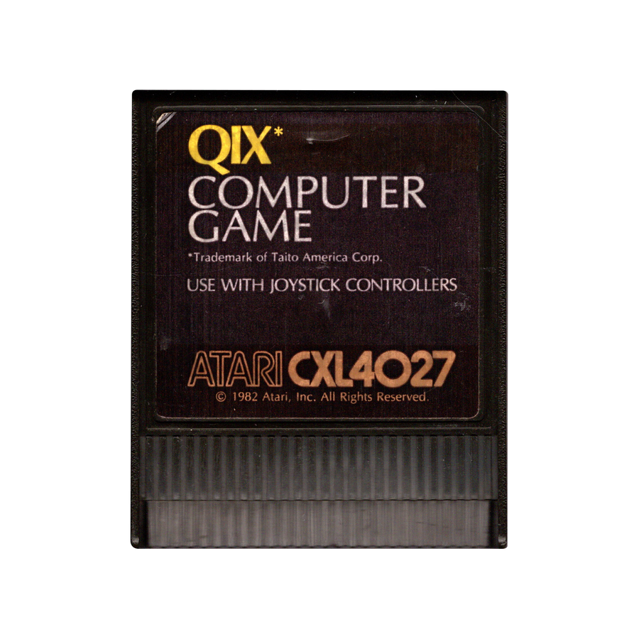 Atari XE-QIX Computer Game (CXL4027) (Losse Cassette) Tweedehands