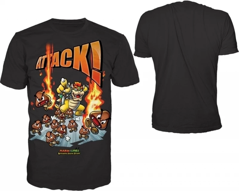Bioworld-Mario and Luigi Bowser's Inside Story - Zwart T-Shirt - XS (Nieuw)