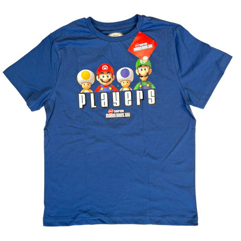 Bioworld-New Super Mario Bros: Players - Blauw T-Shirt - S (Nieuw)