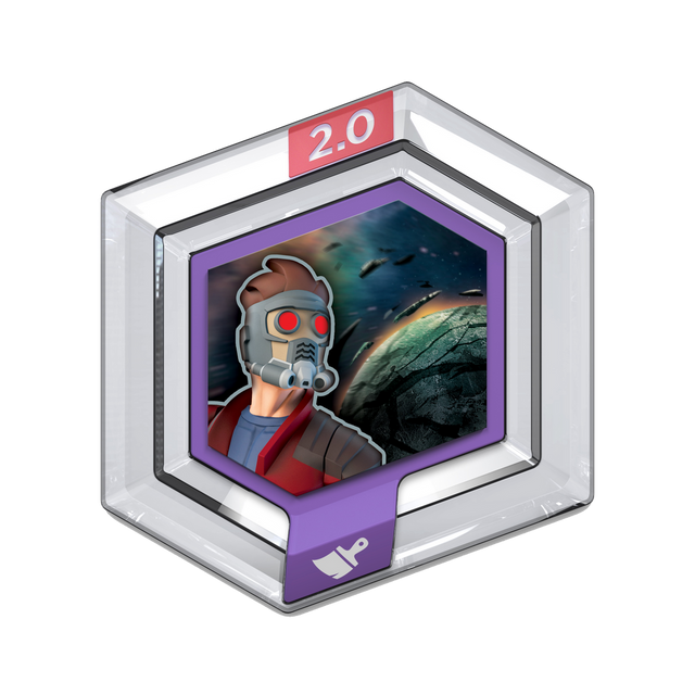Disney Infinity 2.0 power disc The Rip, zeshoekige disc met Star-Lord voor een planeet en ruimteschepen