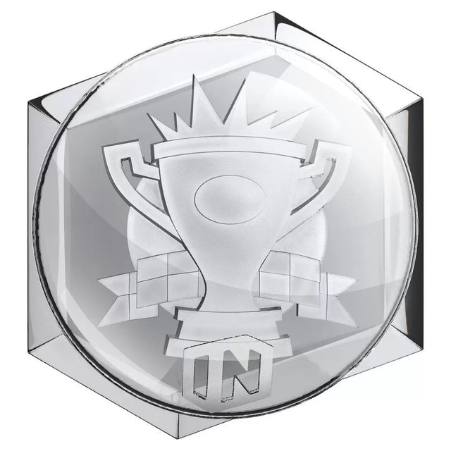 Disney Infinity Toy Box Speedway Playset, doorzichtig zeshoekig speelstuk met trofee-reliëf, tweedehands