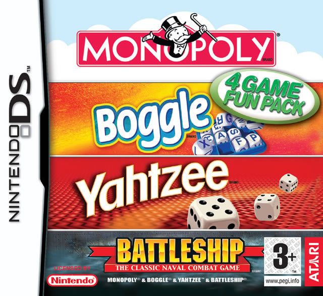 DS-Monopoly, Boggle, Yahtzee & Battleship Tweedehands