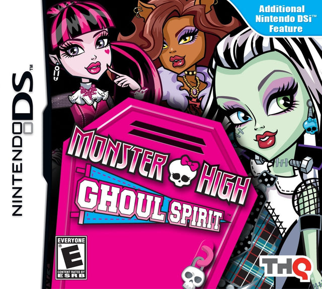 Nintendo DS Monster High Ghoul Spirit, doos voorkant, Amerikaanse ESRB-uitgave, tweedehands