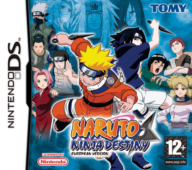 Nintendo DS Naruto Ninja Destiny, doos voorkant, tweedehands