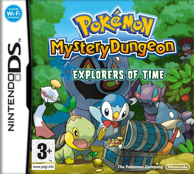 Nintendo DS Pokémon Mystery Dungeon Explorers of Time, doos voorkant, tweedehands