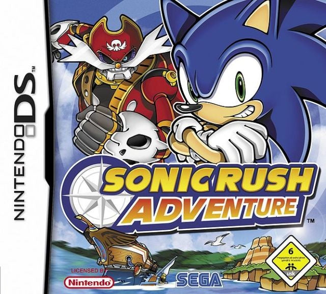 Nintendo DS Sonic Rush Adventure, doos voorkant, Duitse USK-uitgave, tweedehands