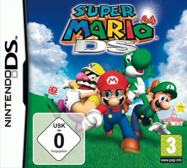 Nintendo DS Super Mario 64 DS, doos voorkant, tweedehands