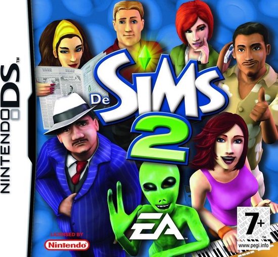 Nintendo DS De Sims 2, doos voorkant, Nederlandse uitgave, tweedehands