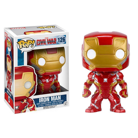Funko-Pop! Marvel Civil War Captain America: Iron Man - Nr 126 (Nieuw)