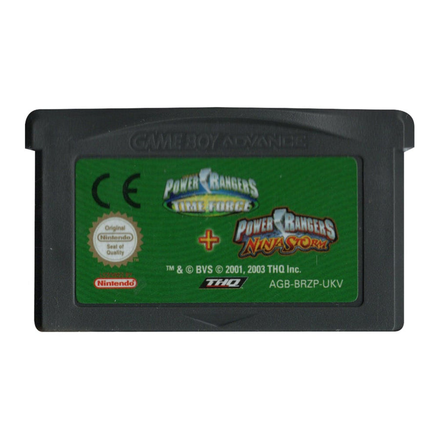 Game Boy-Power Rangers Time Force + Power Rangers Ninja Storm (Losse cassette) Tweedehands