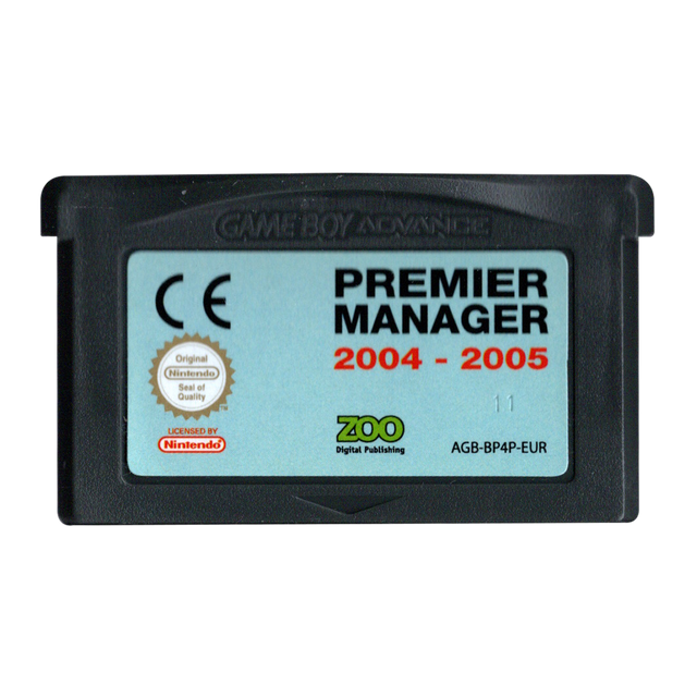 Nintendo Game Boy Advance Premier Manager 2004-2005, losse cassette, tweedehands