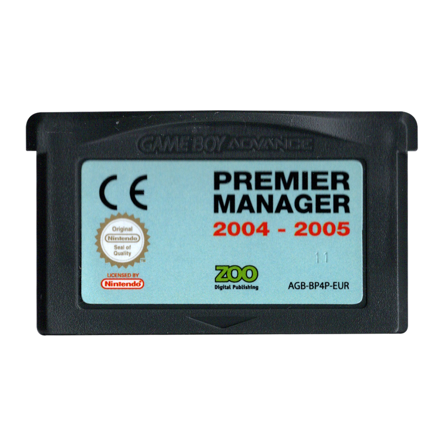 Game Boy-Premier Manager 2004-2005 (Losse Cassette) Tweedehands