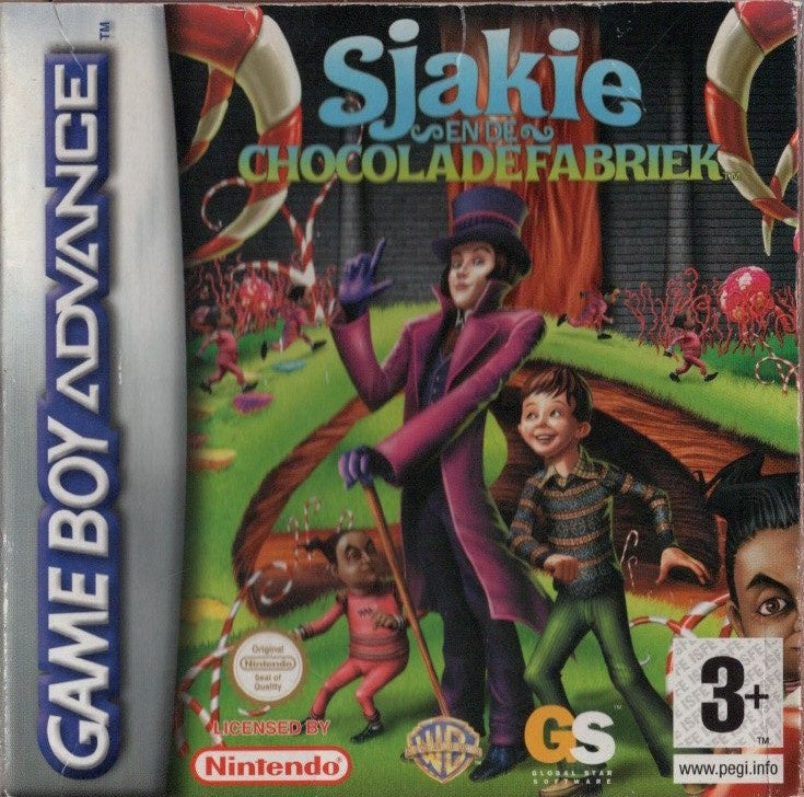 Game Boy-Sjakie En De Chocoladefabriek (In doos) Tweedehands