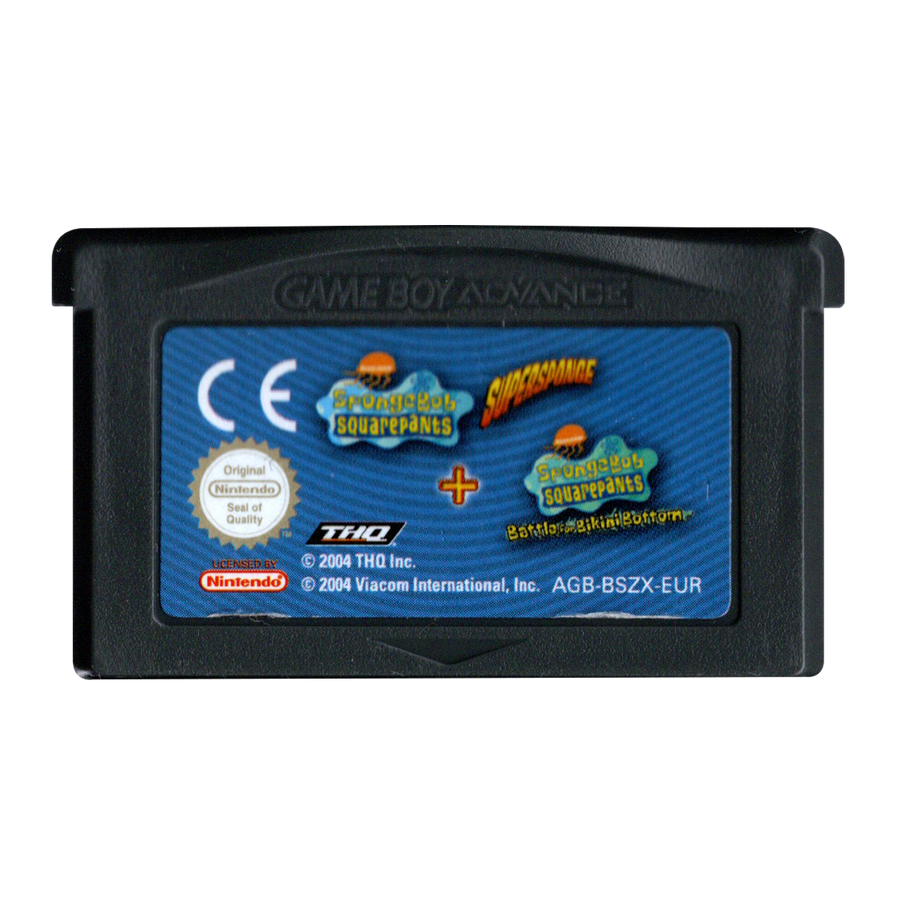 Game Boy-SpongeBob SuperSponge + SpongeBob Battle for Bikini Bottom (Losse Cassette) Tweedehands