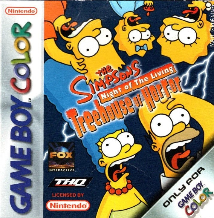 Game Boy-The Simpsons: Night of the Living Treehouse of Horror (In doos) Tweedehands