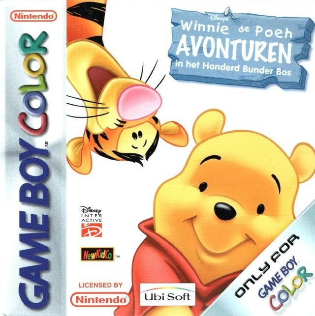 Nintendo Game Boy Color Winnie de Poeh Avonturen in het Honderd Bunder Bos, doos voorkant, tweedehands