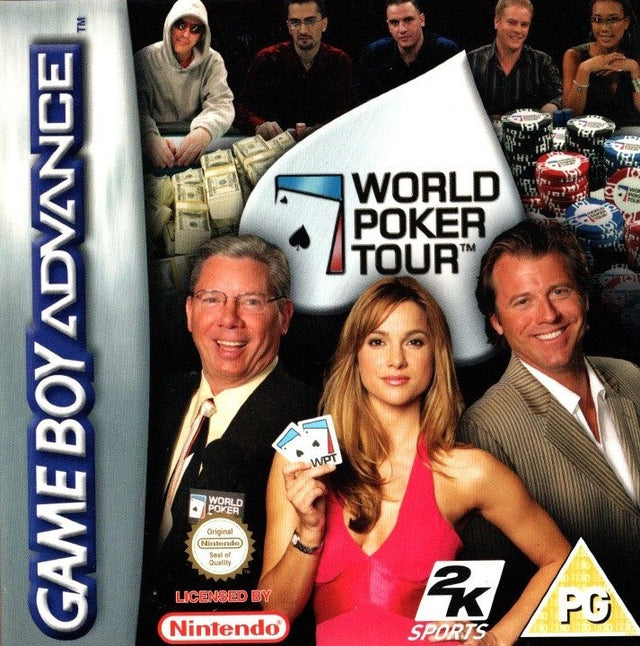 Nintendo Game Boy Advance World Poker Tour, doos voorkant, tweedehands