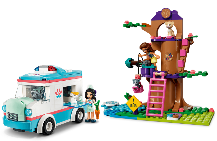 LEGO-Friends Vet Clinic Ambulance - 41445 (Compleet) Tweedehands