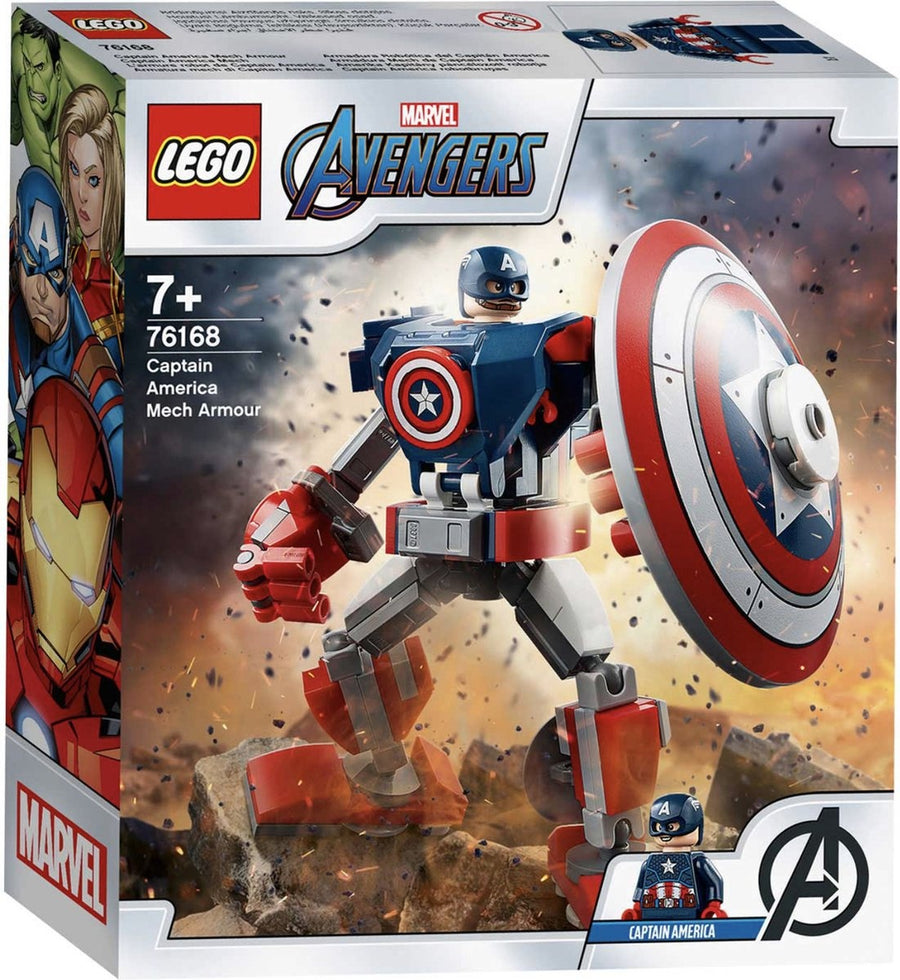 LEGO-Marvel Avengers Captain America Mechapantser - 76168 (Nieuw)
