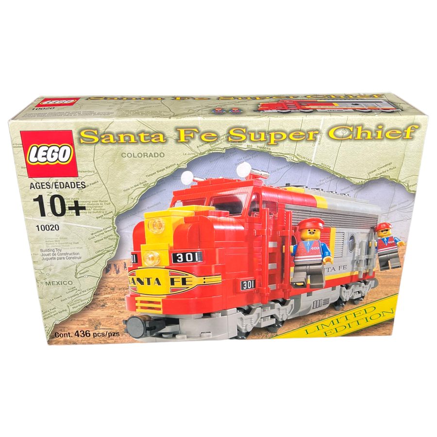 LEGO-Santa Fe Super Chief Locomotive - 10020 (Nieuw)