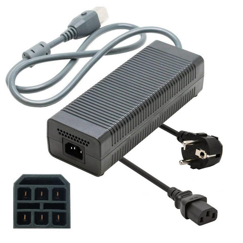 Microsoft-Xbox 360 Arcade/Premium/Elite Voeding - 9 Pins Adapter / Stroomkabel Tweedehands