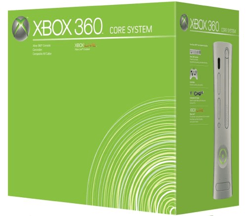 Microsoft-Xbox 360 Core (Geen HDMI) Console (In doos) Tweedehands