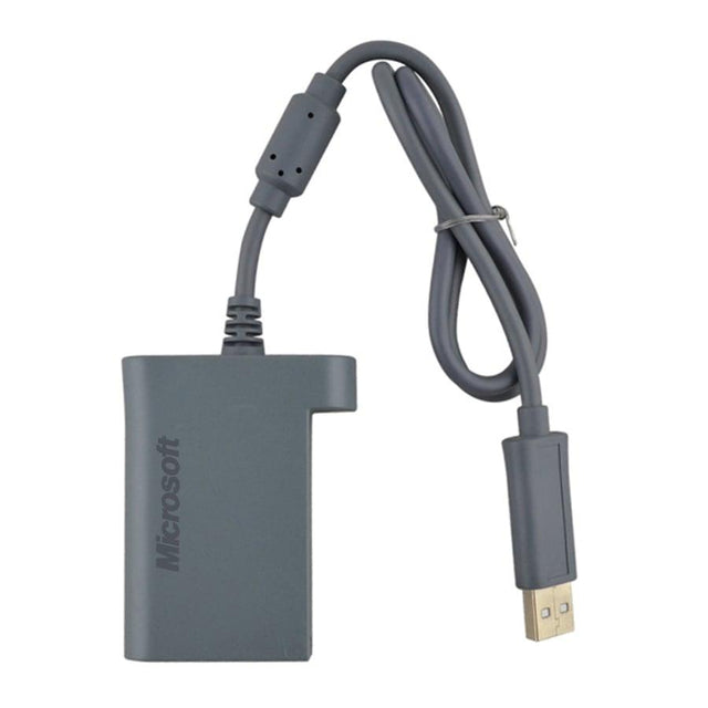 Microsoft Xbox 360 harde schijf transfer cable, grijs, overzetkabel met Microsoft-logo en USB-stekker, tweedehands