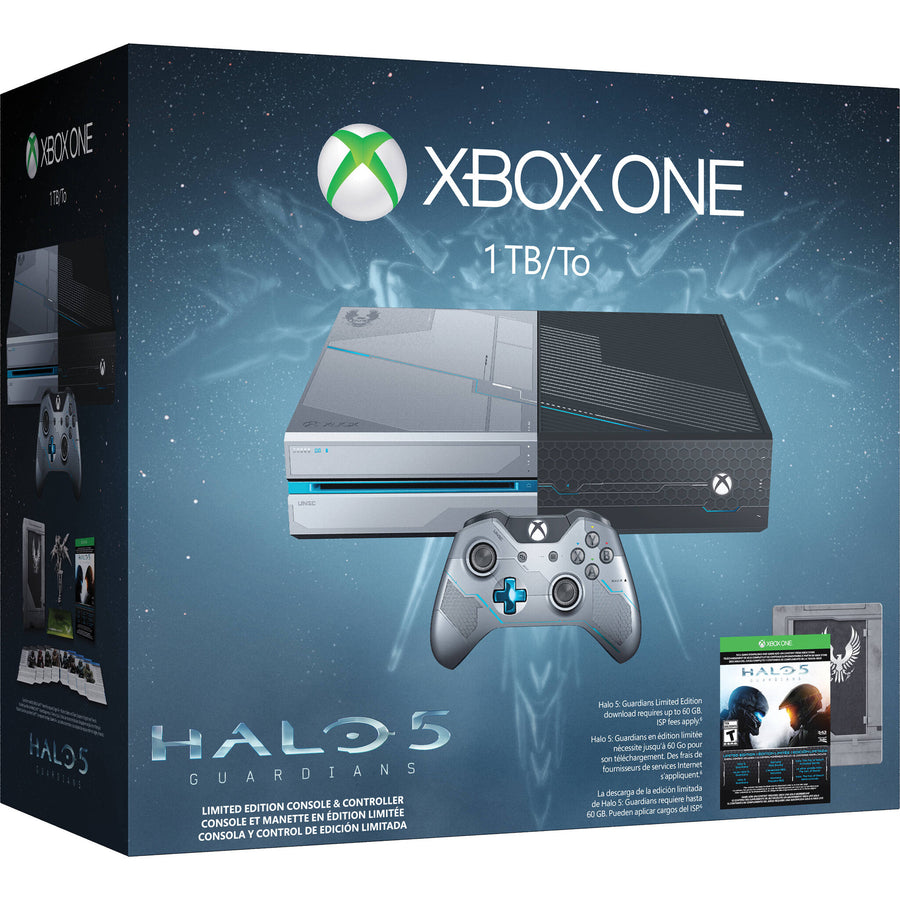 Microsoft-Xbox One - 1 TB Console - Limited edition Halo 5: Guardians (In doos) Tweedehands
