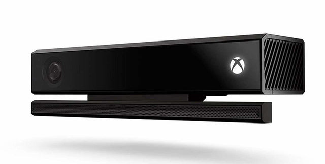 Microsoft Xbox One Kinect 2.0 sensor, zwart, voorkant met camera en Xbox-logo